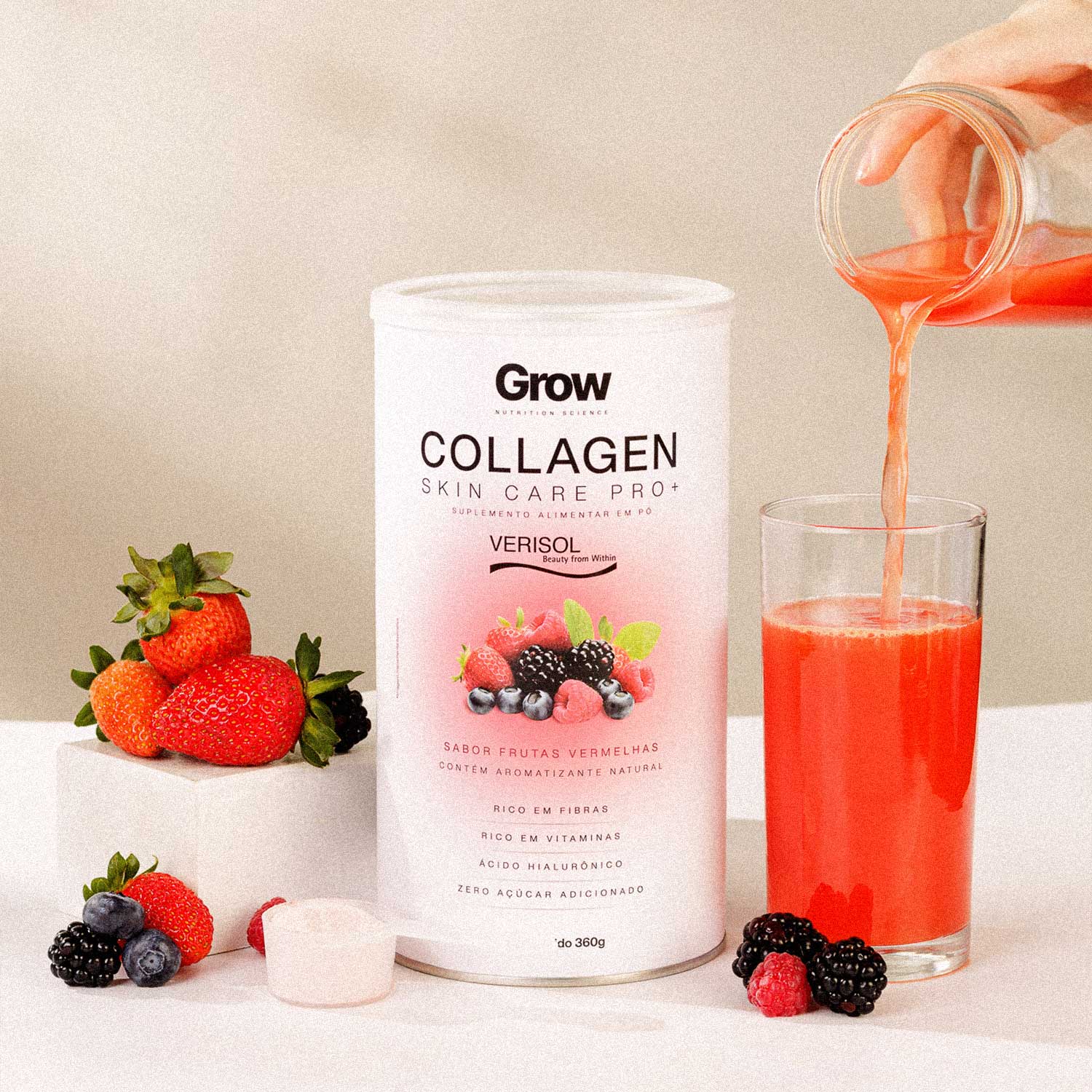 Colágeno Verisol Skin Care Pro + Frutas Vermelhas 360g