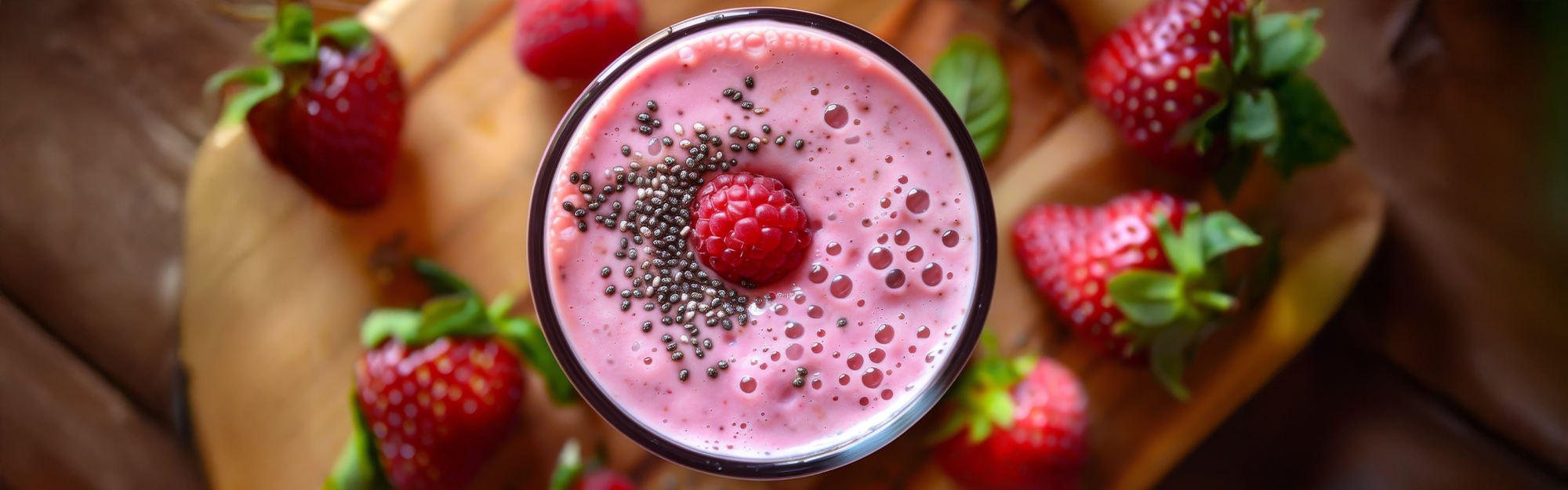 Smoothie Energizante de Frutas Vermelhas