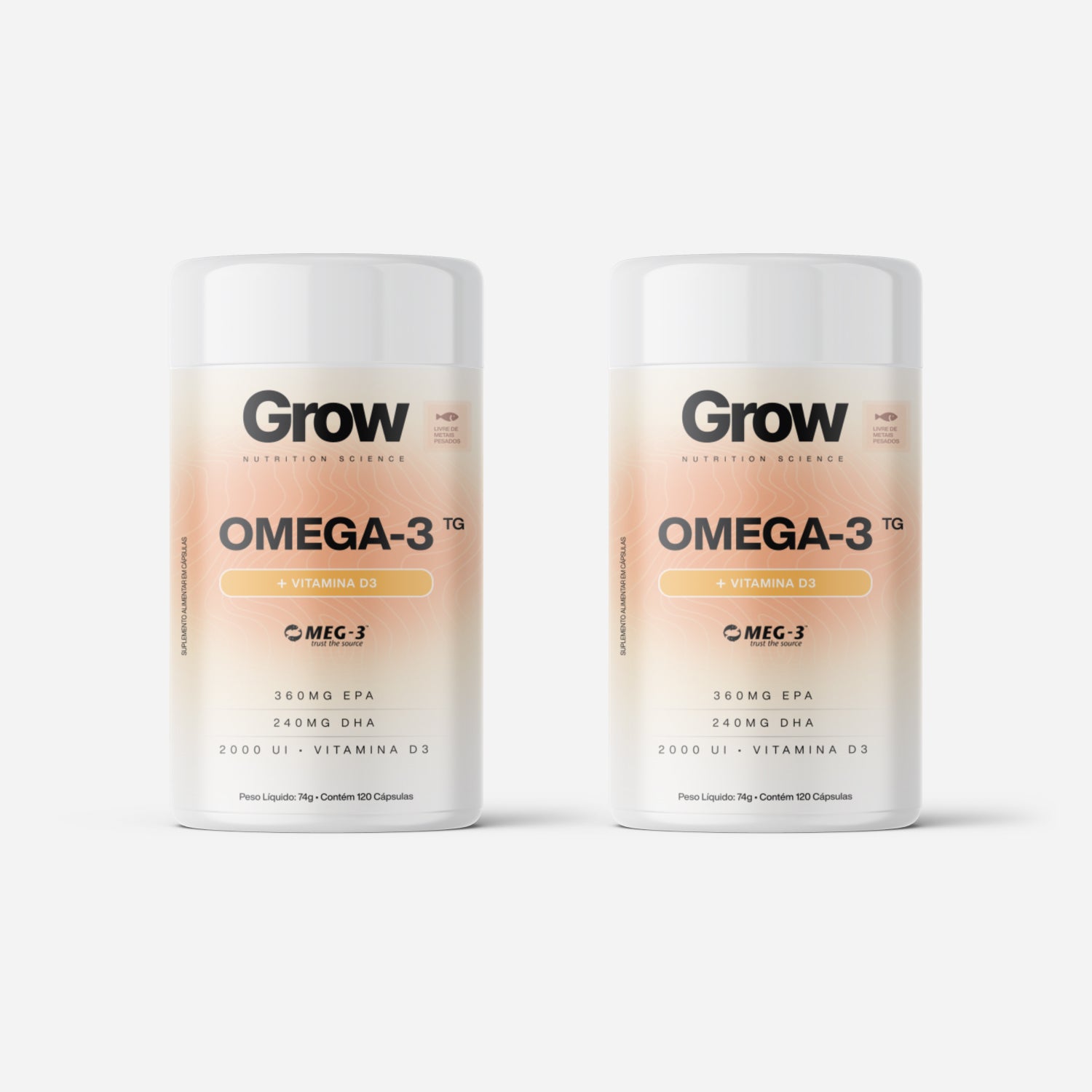 Kit 2 Omega 3 + Vitamina D3 120 Cápsulas